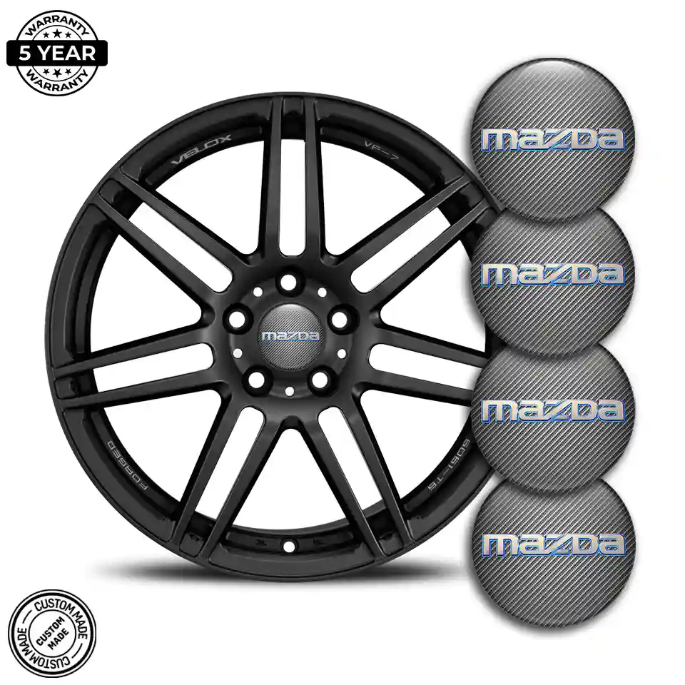 Mazda Silicone Sticker Self-Adhesive Stylish Design