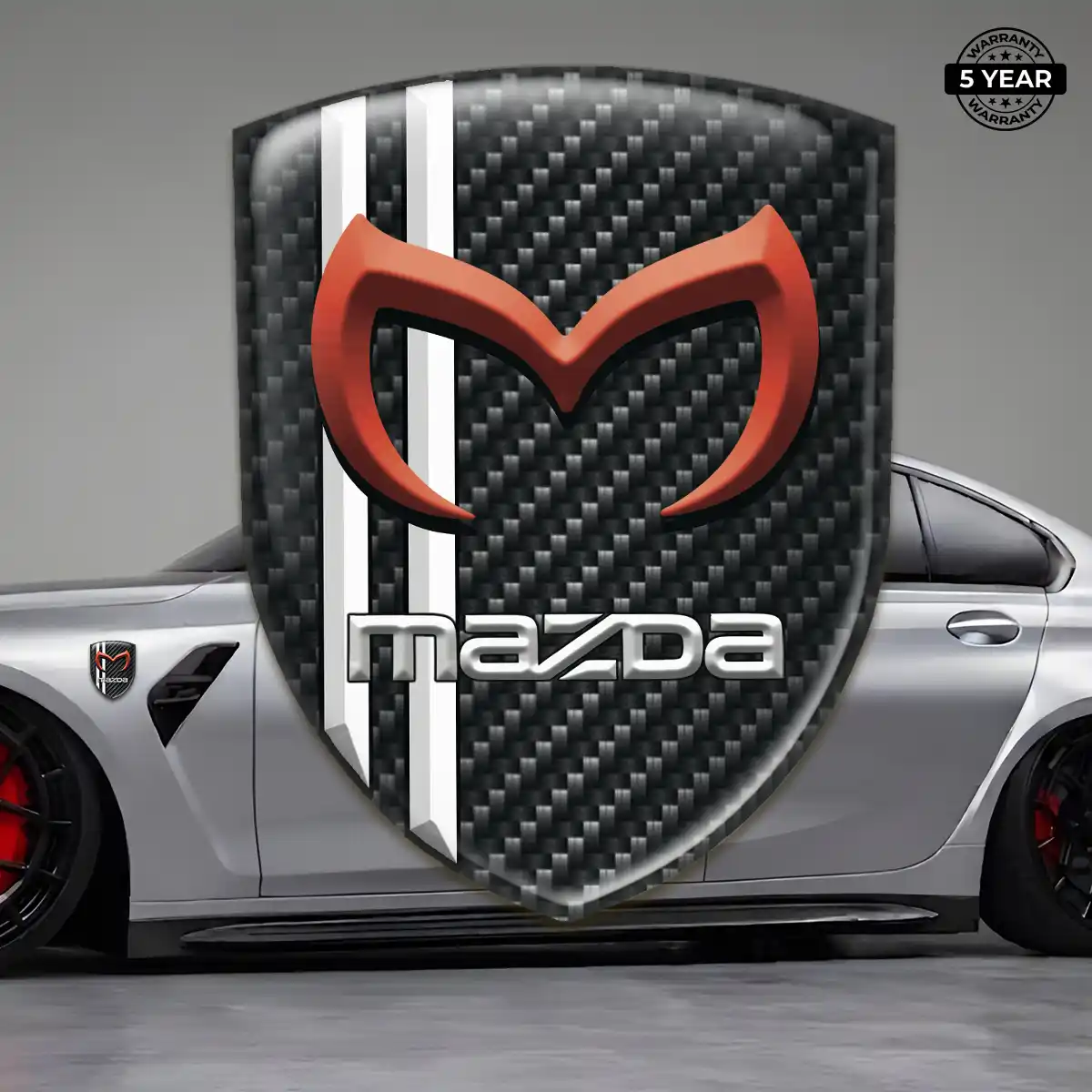 Mazda Silicone Sticker Sleek Style