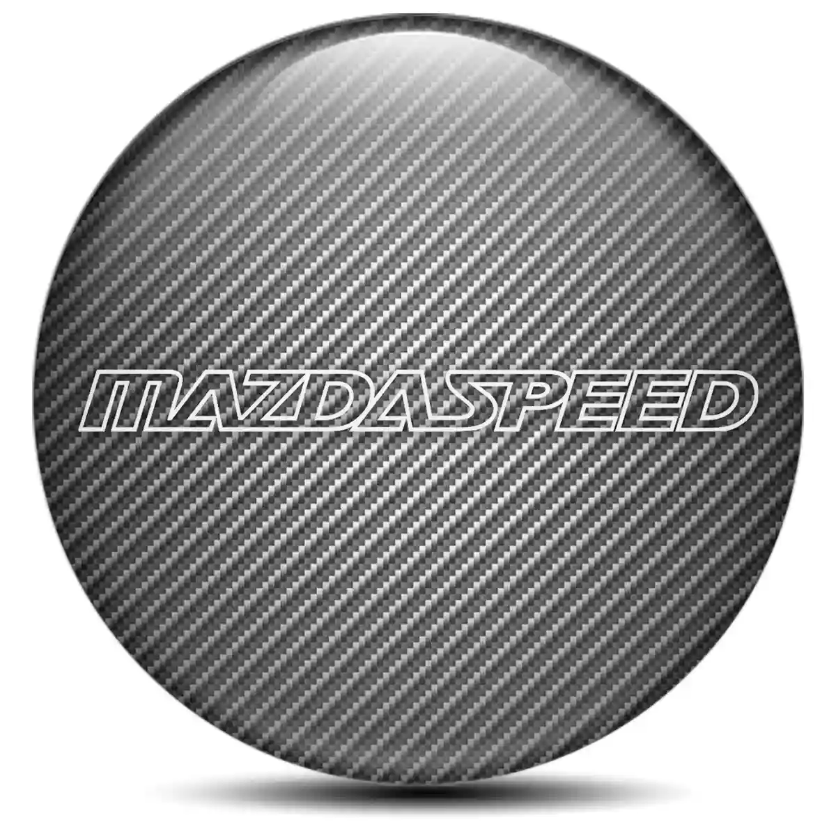 Mazda Speed Logo Silicone Emblem Self-Adhesive Stylish Design