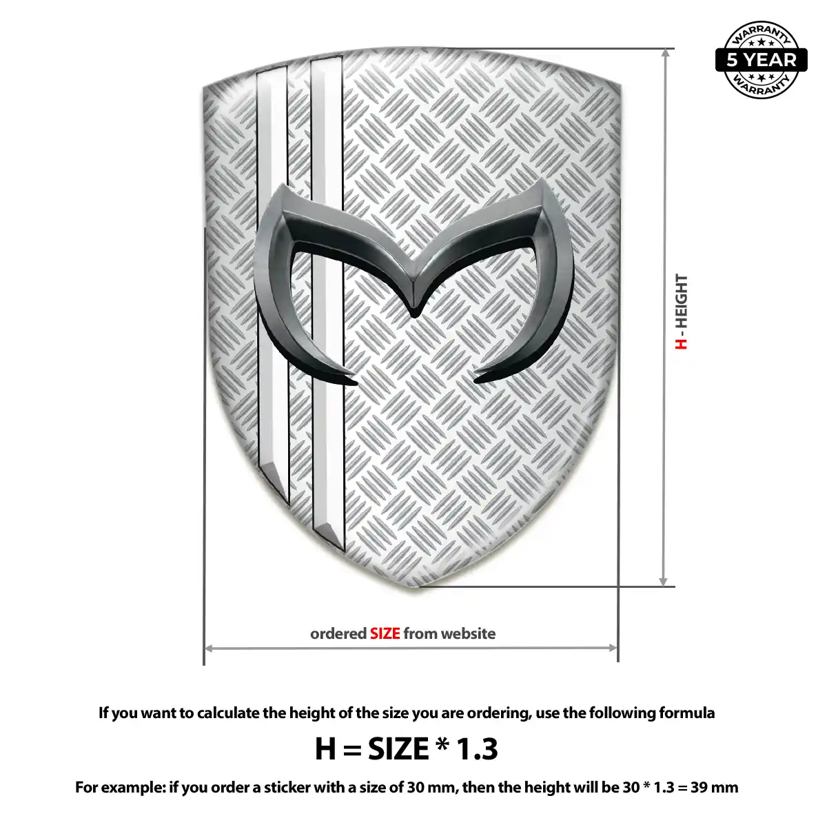 Mazda Vehicle Logo Sticker Refined Design