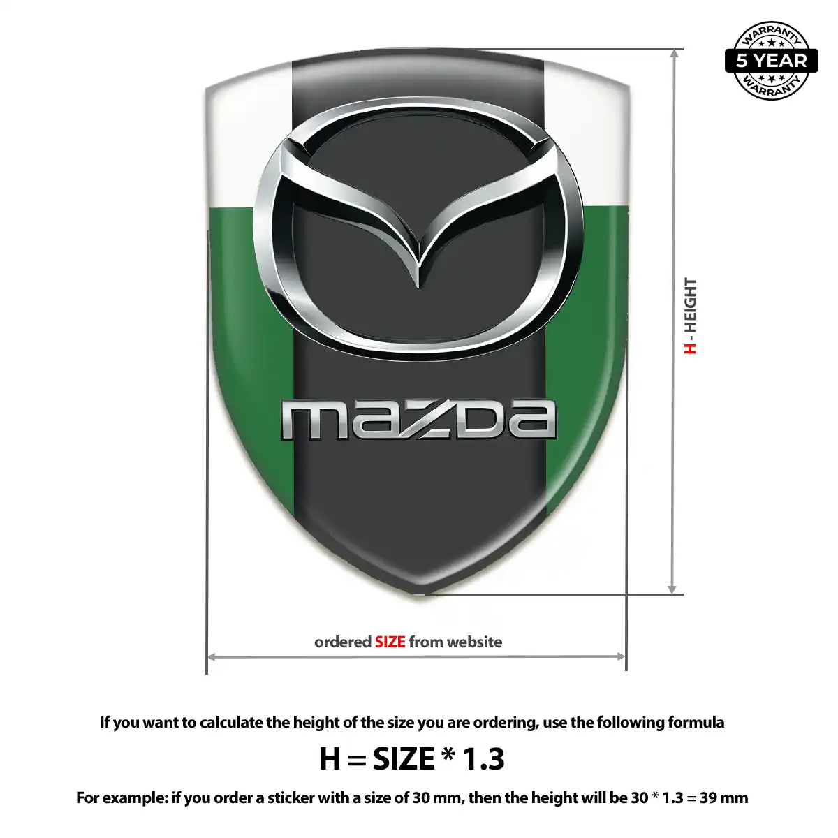 Mazda Vehicle Logo Sticker Sleek Style