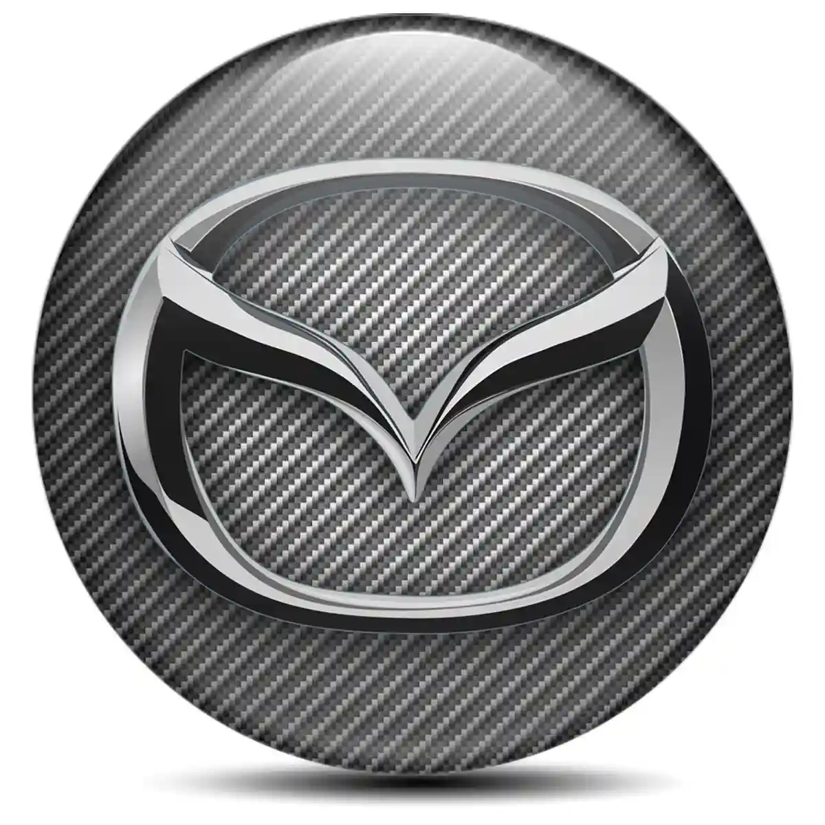 Mazda Wheel Emblem Self-Adhesive Premium Resin