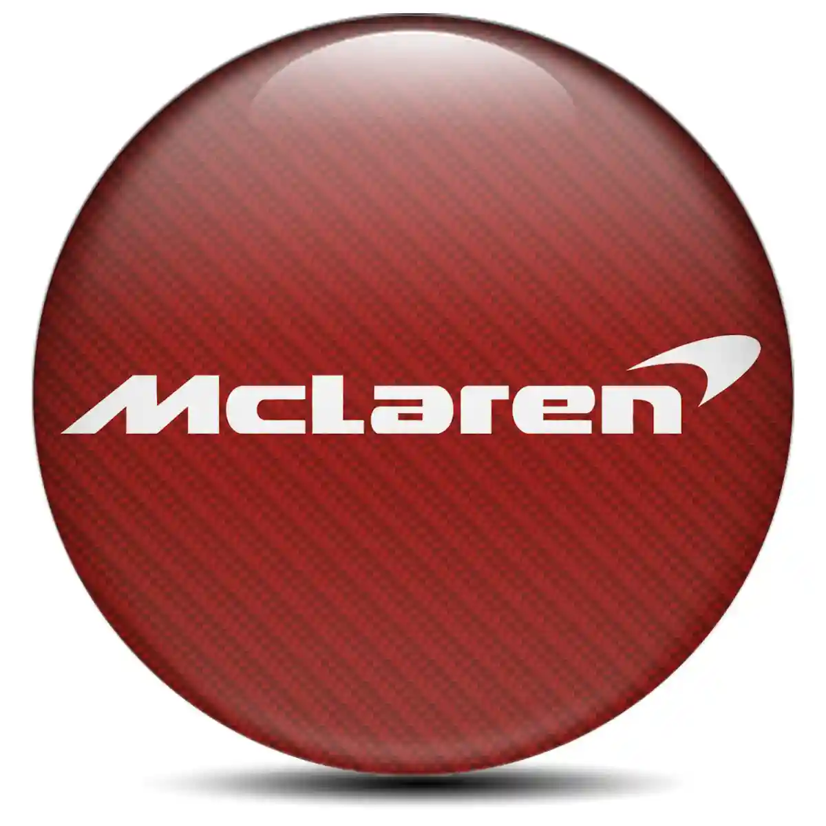 McLaren Silicone Emblem Self-Adhesive Sleek Style