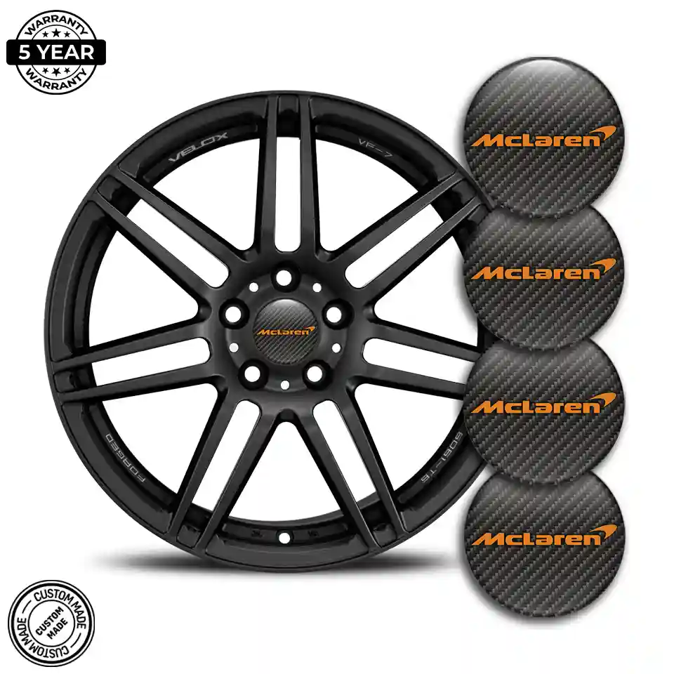 McLaren Wheel Emblems Sleek Style