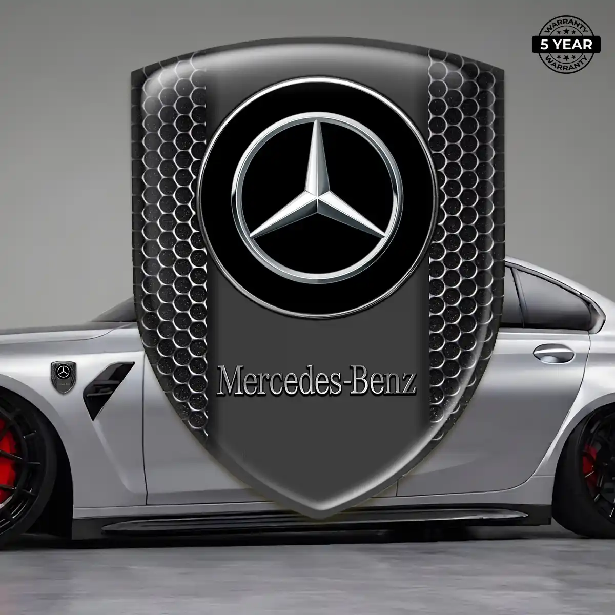 Mercedes 3D Badge Sticker Elite Finish