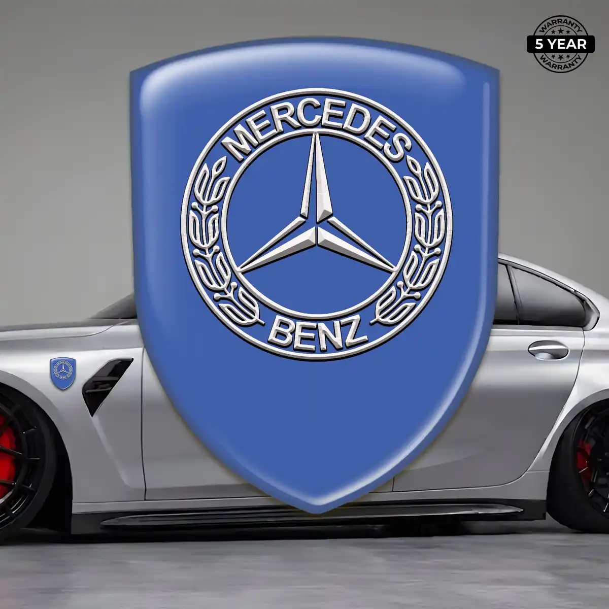 Mercedes 3D Badge Sticker Signature Grade