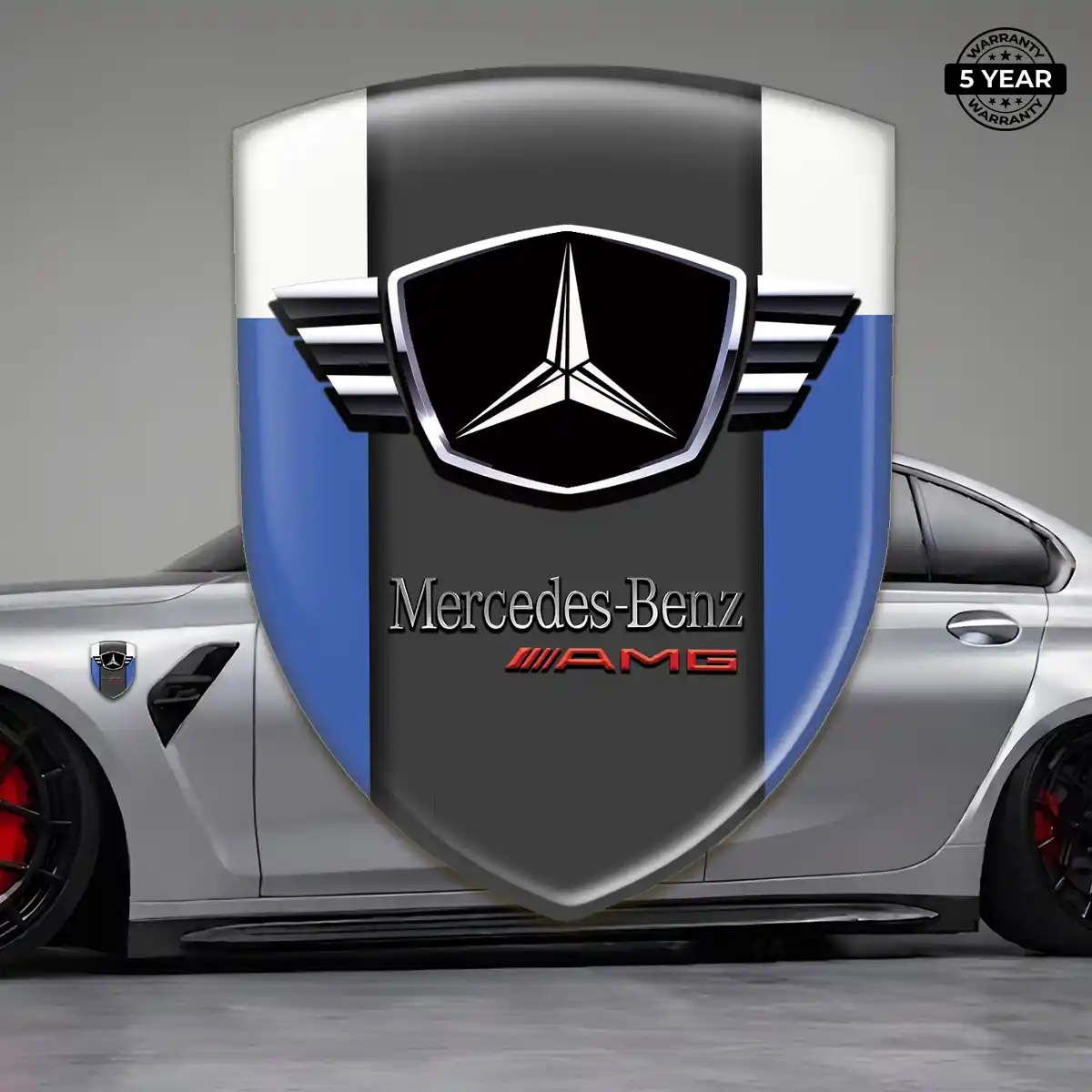 Mercedes 3D Domed Sticker Superior Craft