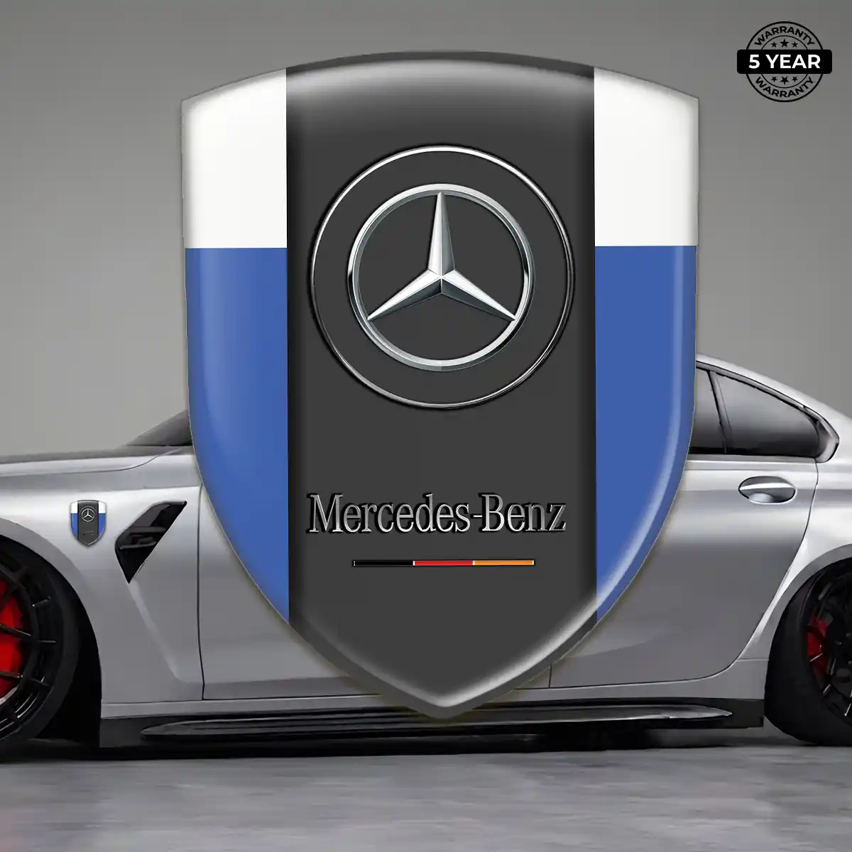 Mercedes 3D Emblem Sticker Elite Finish