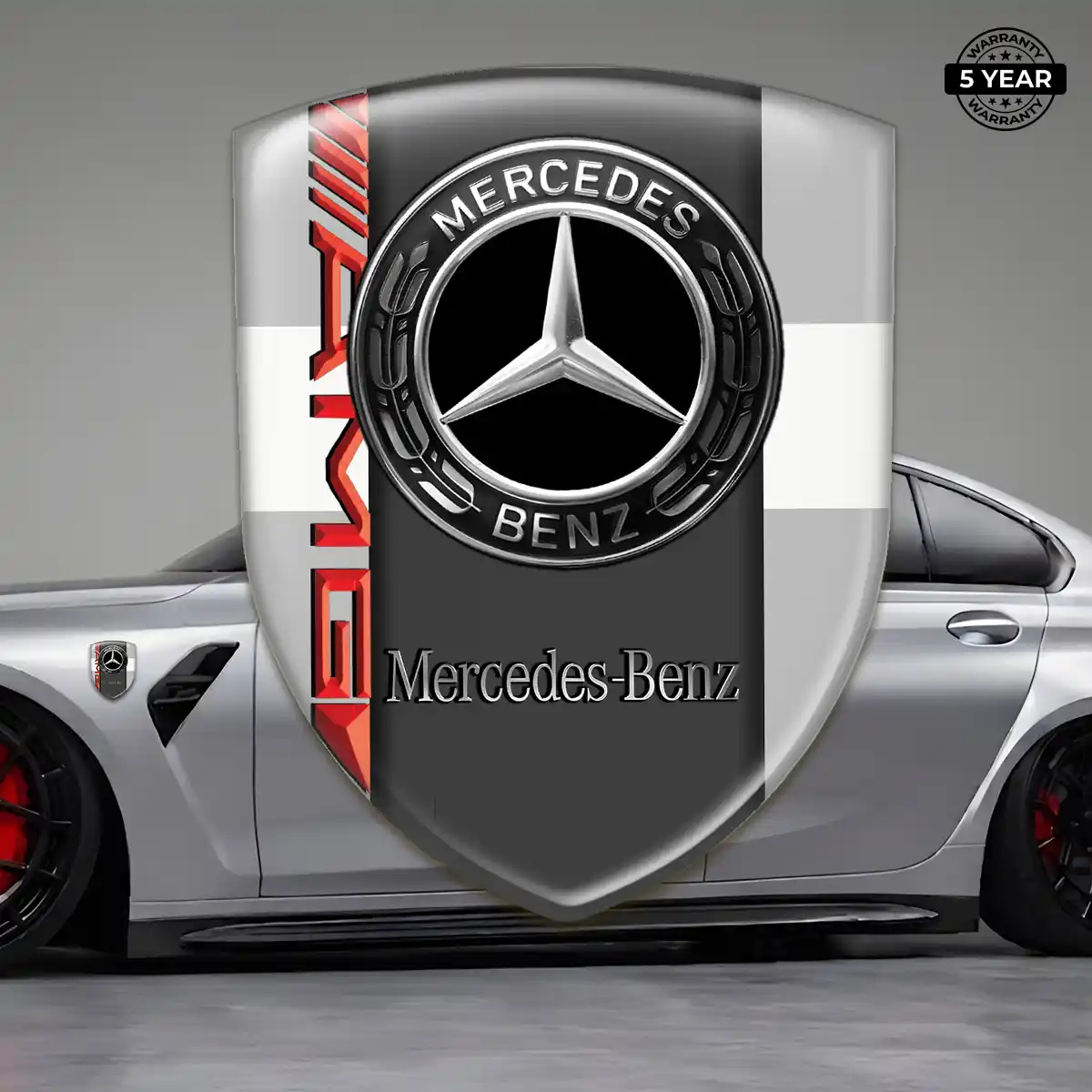 Mercedes 3D Emblem Sticker Prestige Line