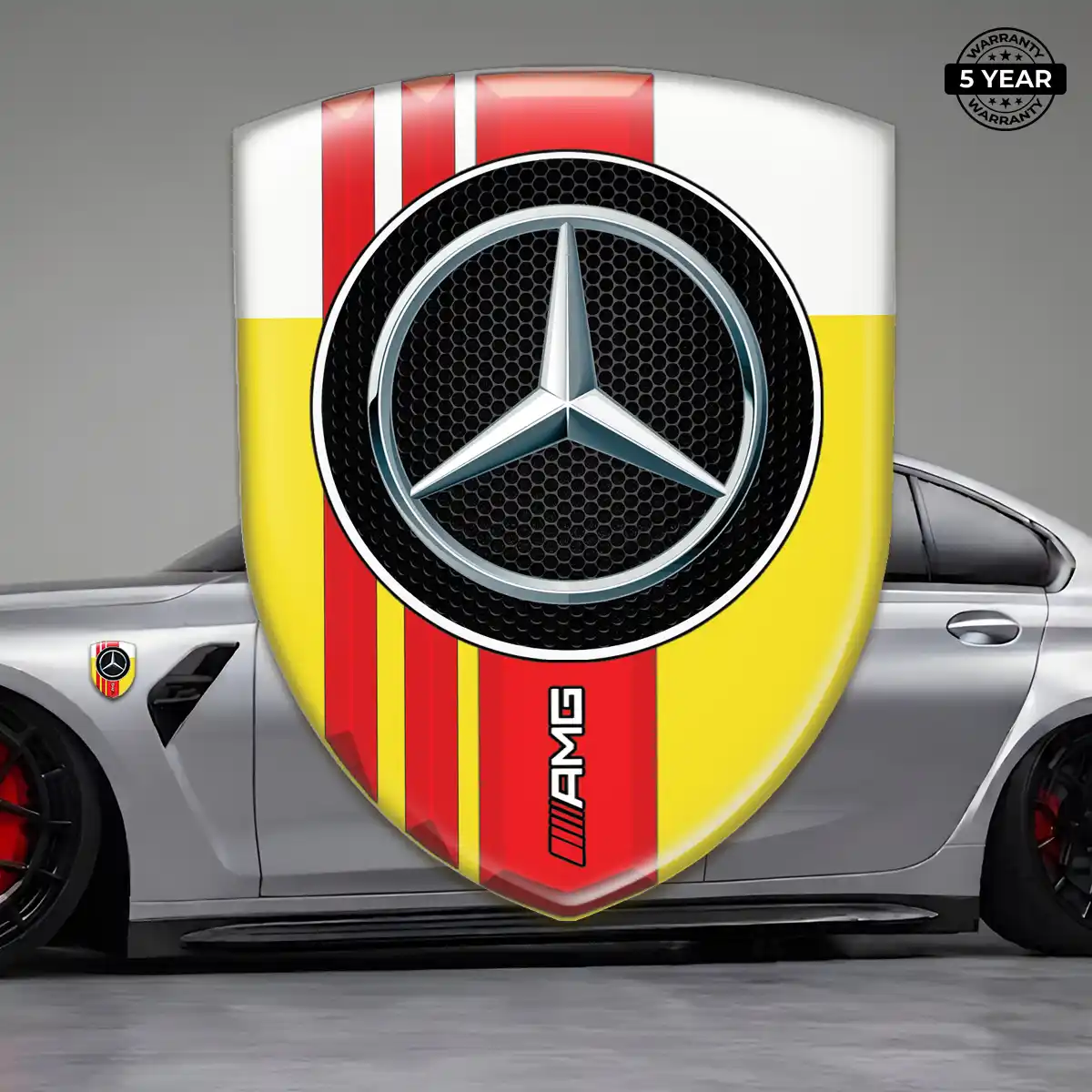 Mercedes 3D Emblem Sticker Superior Craft
