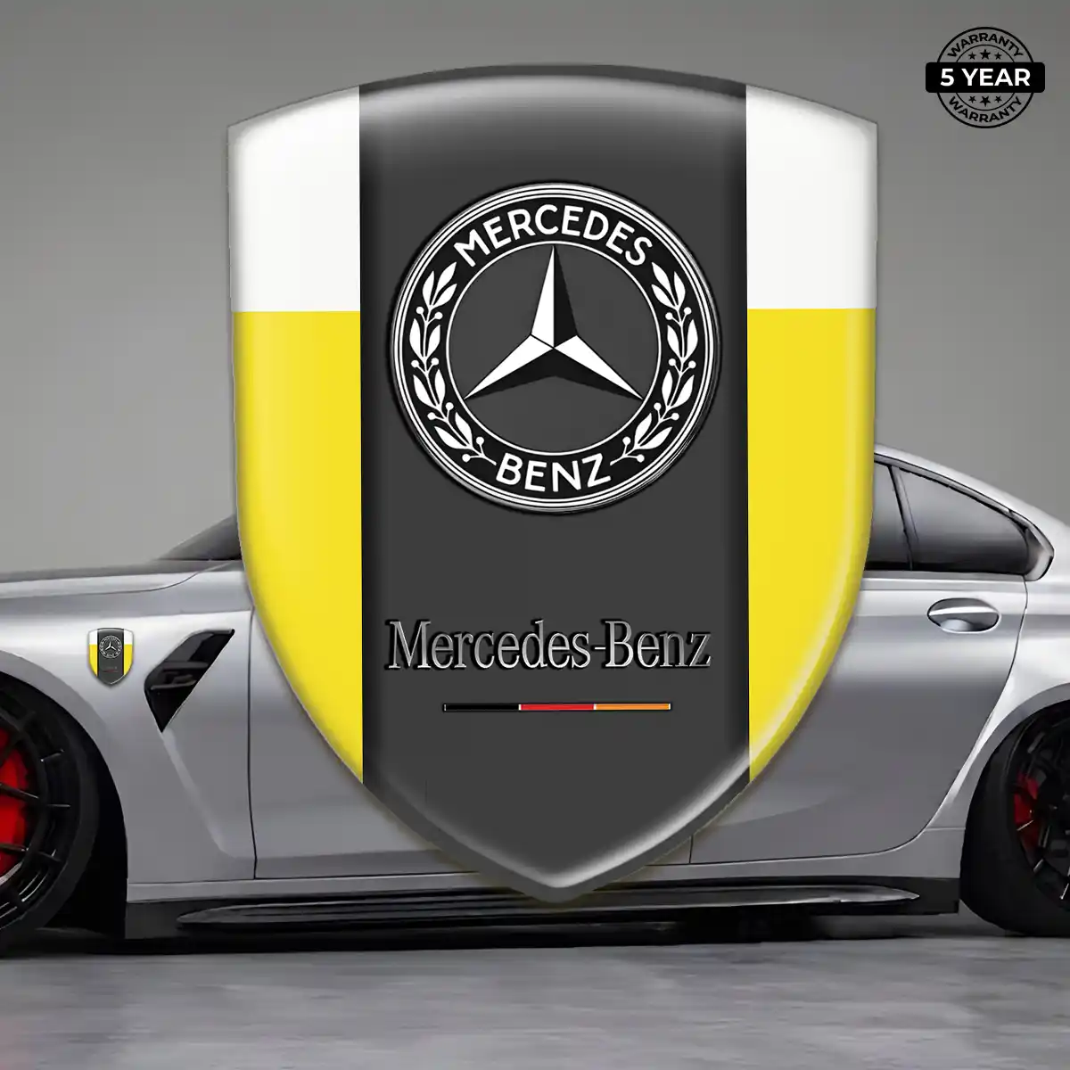 Mercedes 3D Gel Sticker Sleek Style
