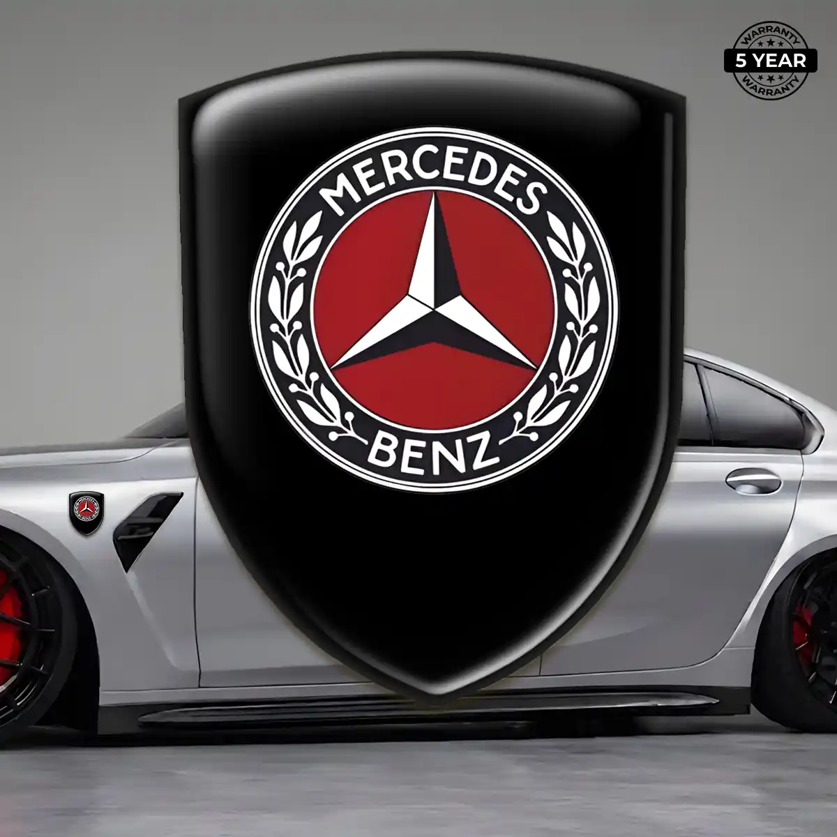 Mercedes 3D Logo Sticker Prestige Line