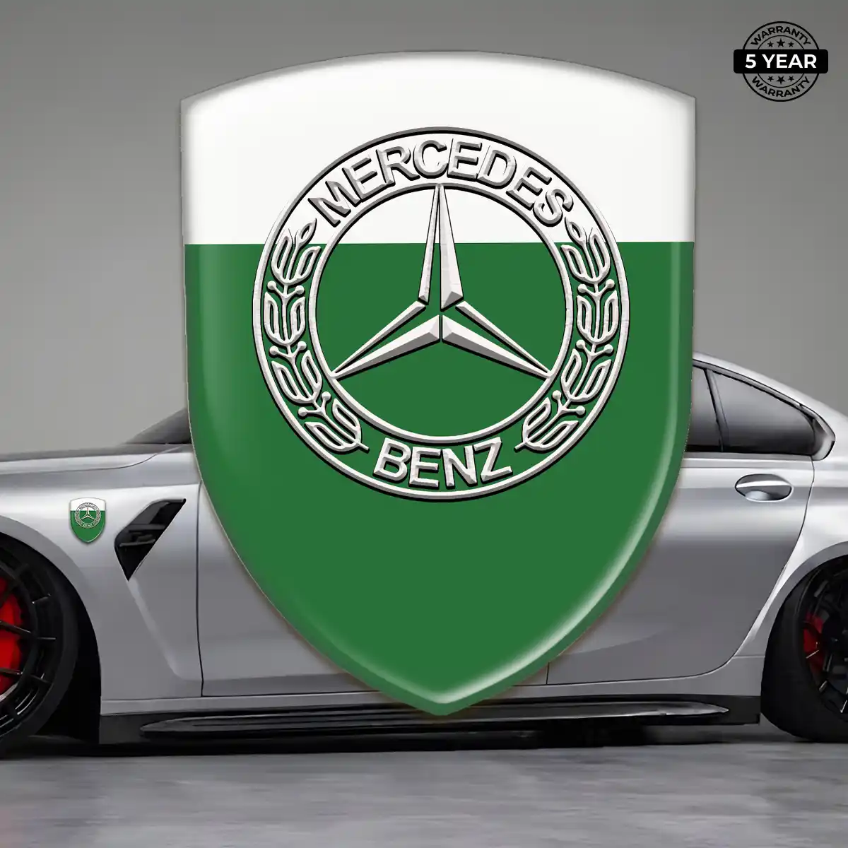 Mercedes 3D Logo Sticker Signature Grade