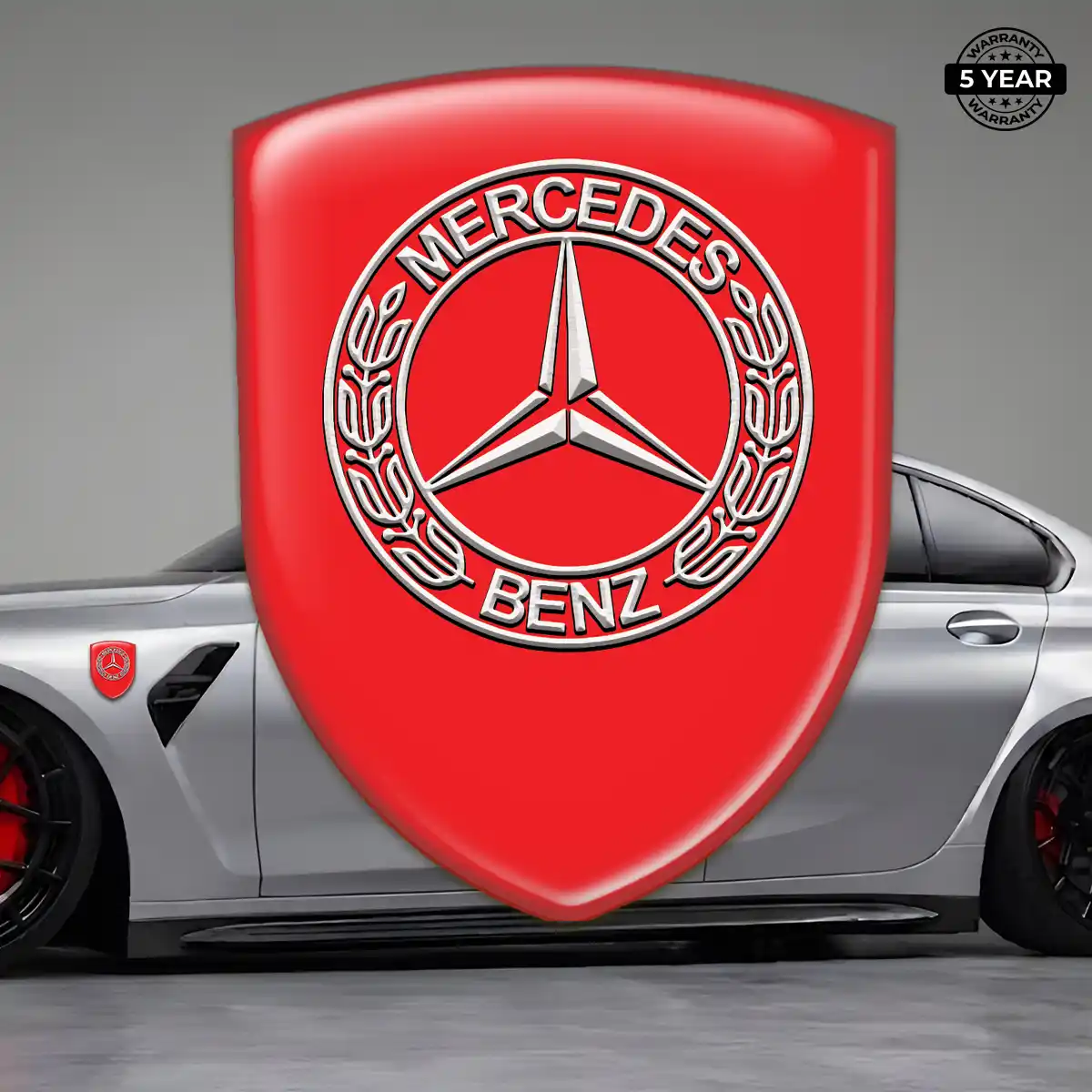 Mercedes 3D Logo Sticker Superior Craft