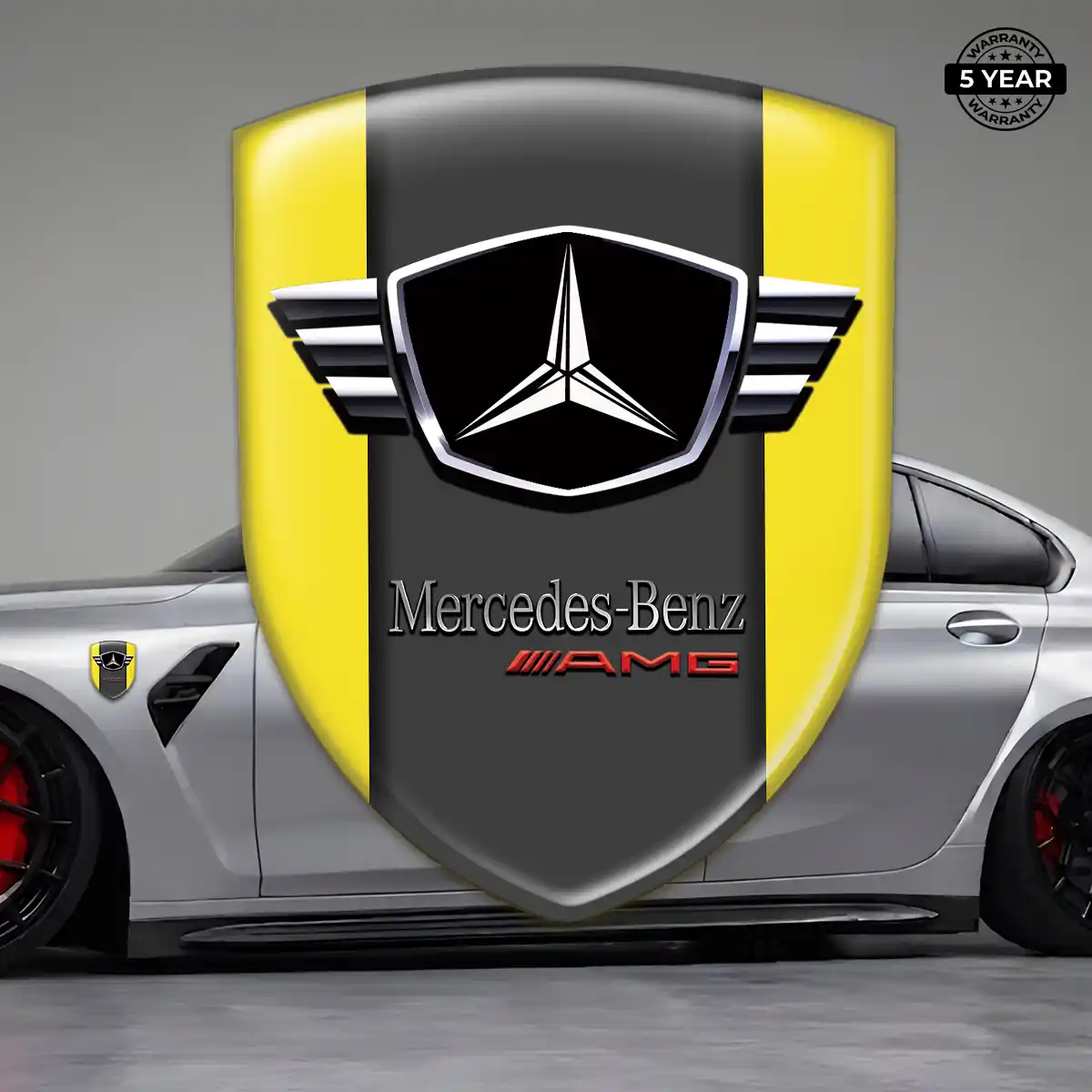 Mercedes 3D Resin Sticker Elite Finish