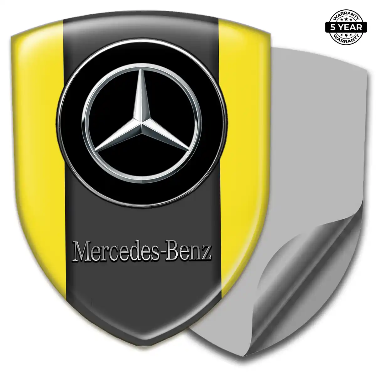 Mercedes 3D Resin Sticker Prime Quality