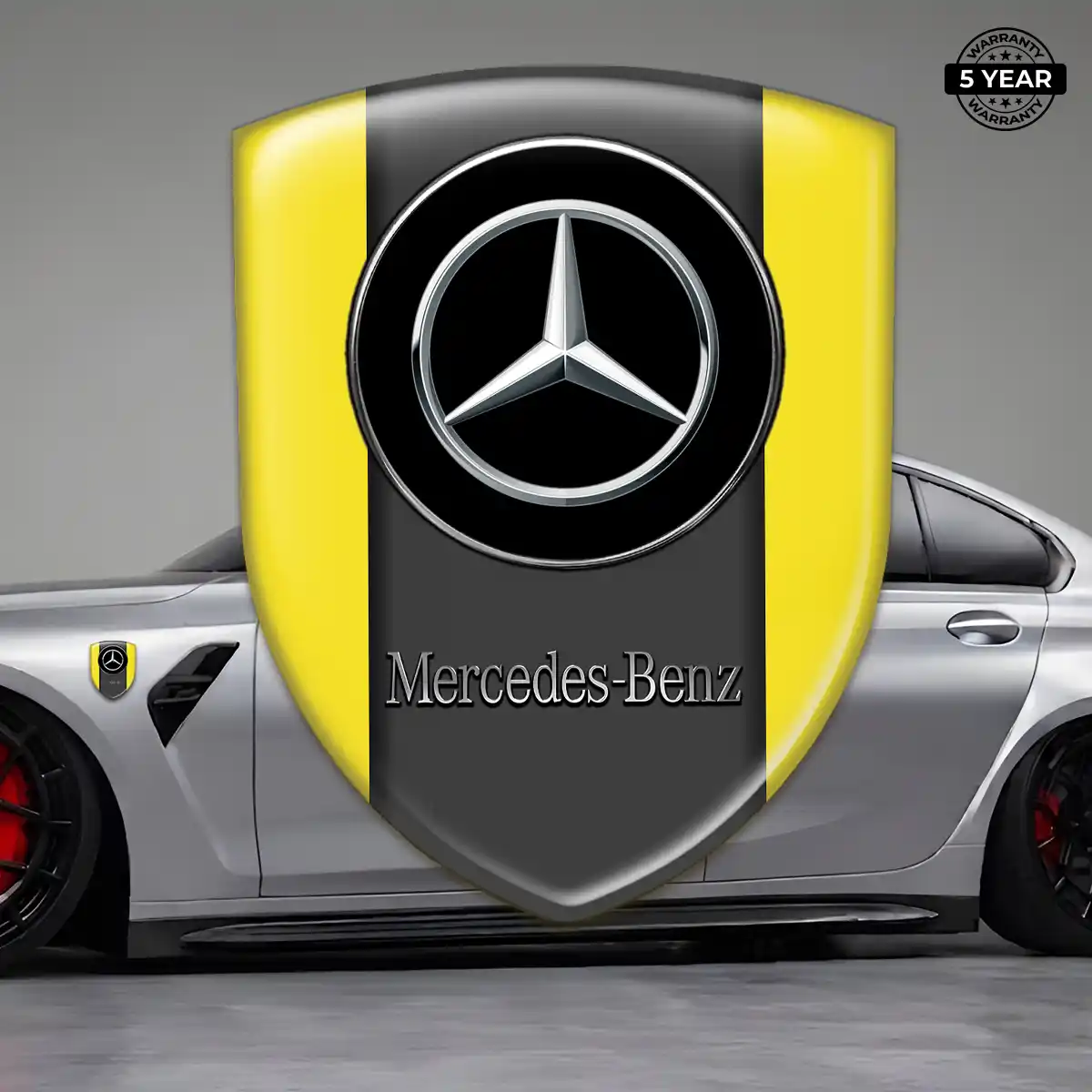 Mercedes 3D Resin Sticker Prime Quality