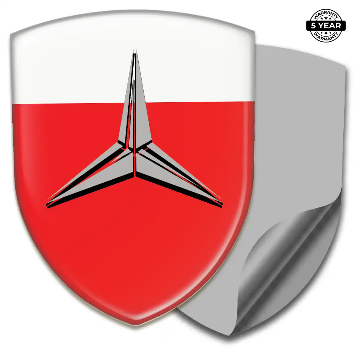 Mercedes 3D Resin Sticker Signature Grade