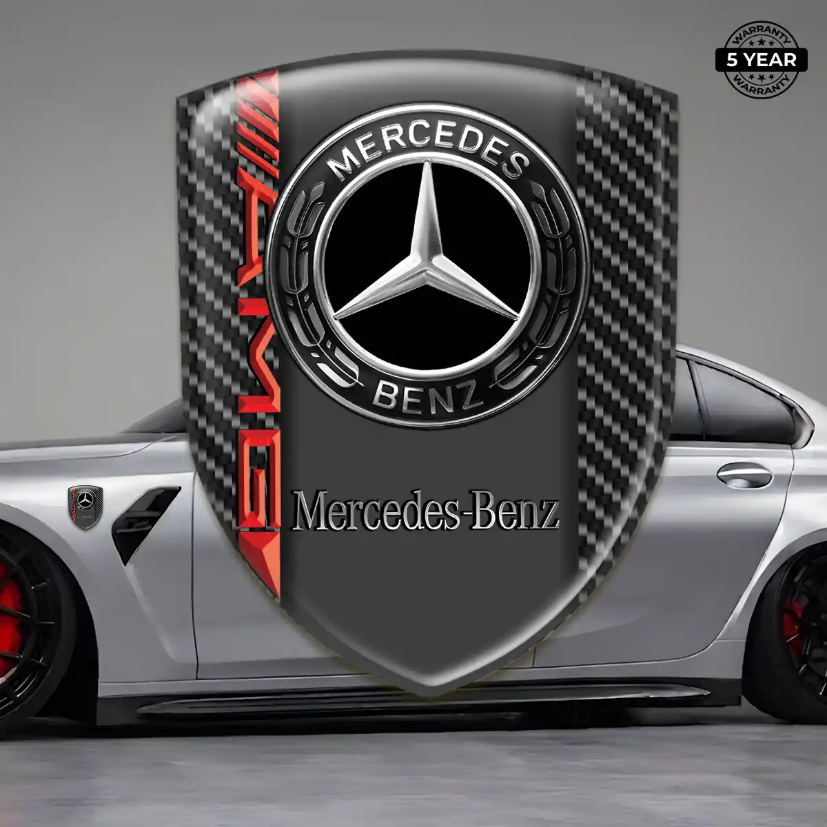 Mercedes 3D Resin Sticker Superior Craft