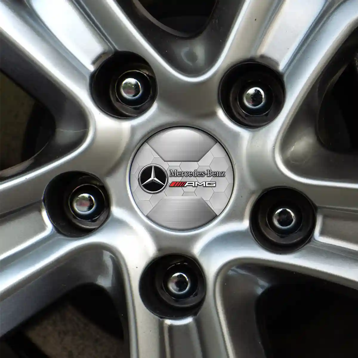 Mercedes AMG Badge Emblems Center Cap Branded Edition