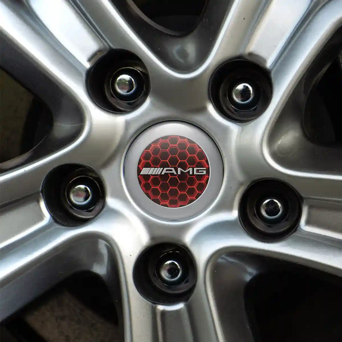 Mercedes AMG Domed Emblem Premium Resin