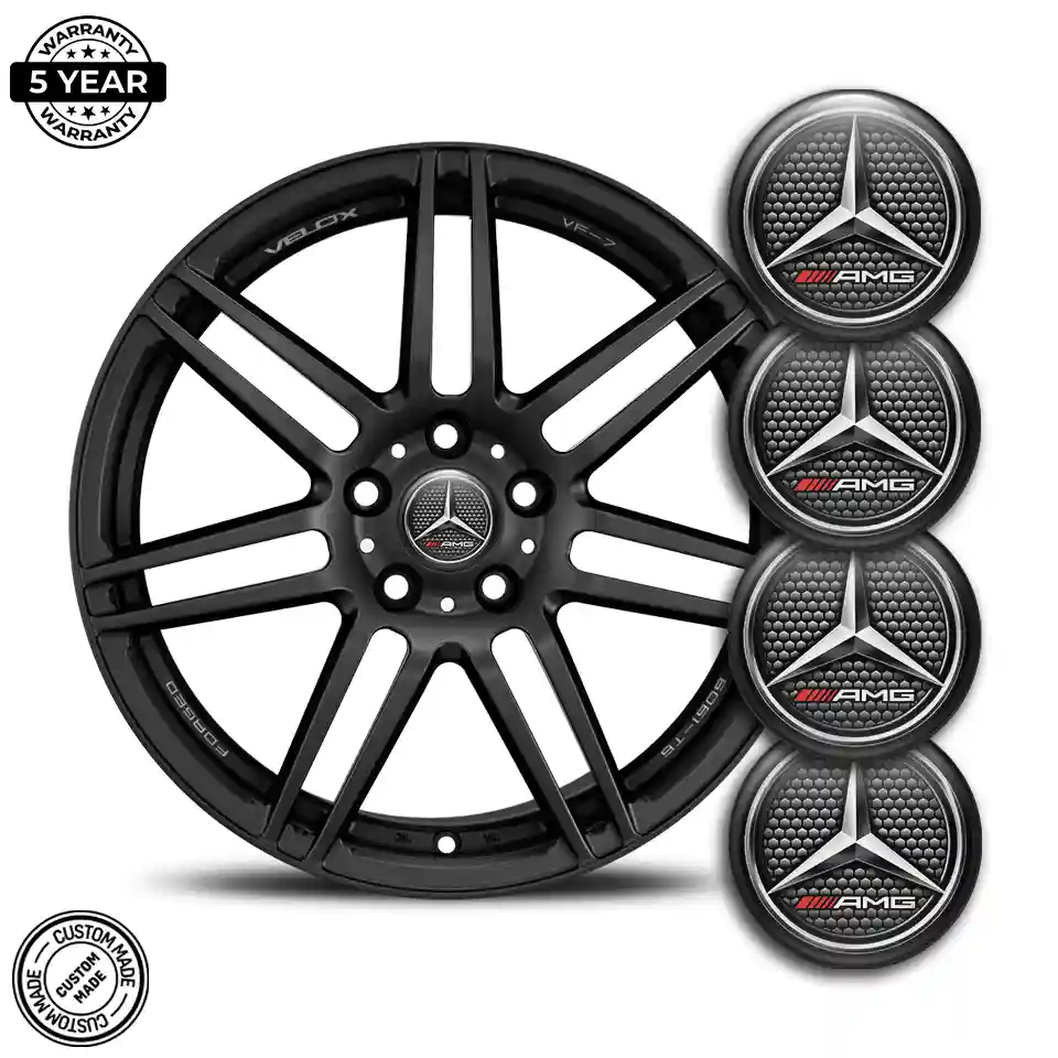 Mercedes AMG Domed Emblem Self-Adhesive High Quality