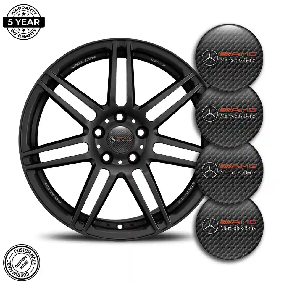 Mercedes AMG Domed Emblem Self-Adhesive Premium Edition