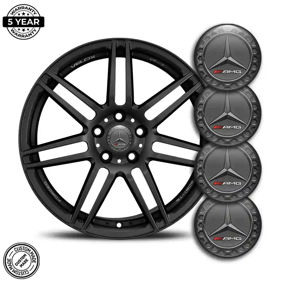 Mercedes AMG Domed Emblem Self-Adhesive Premium Quality