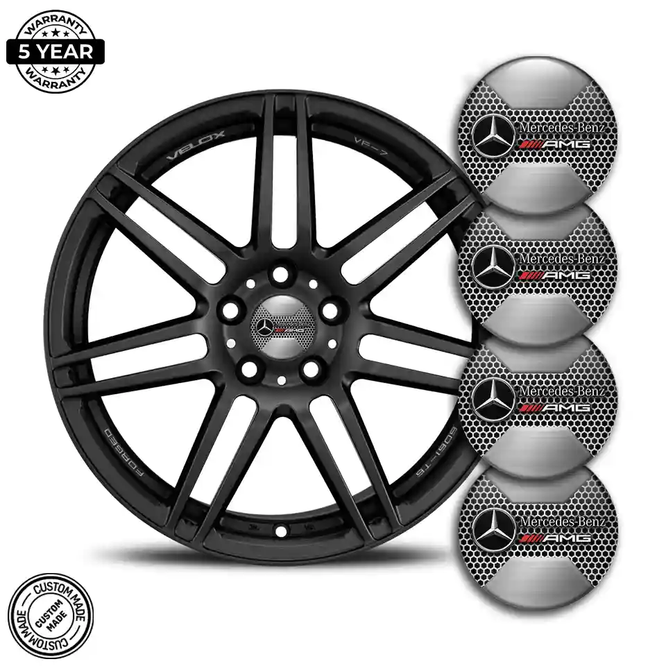 Mercedes AMG Domed Emblem Self-Adhesive Premium Resin