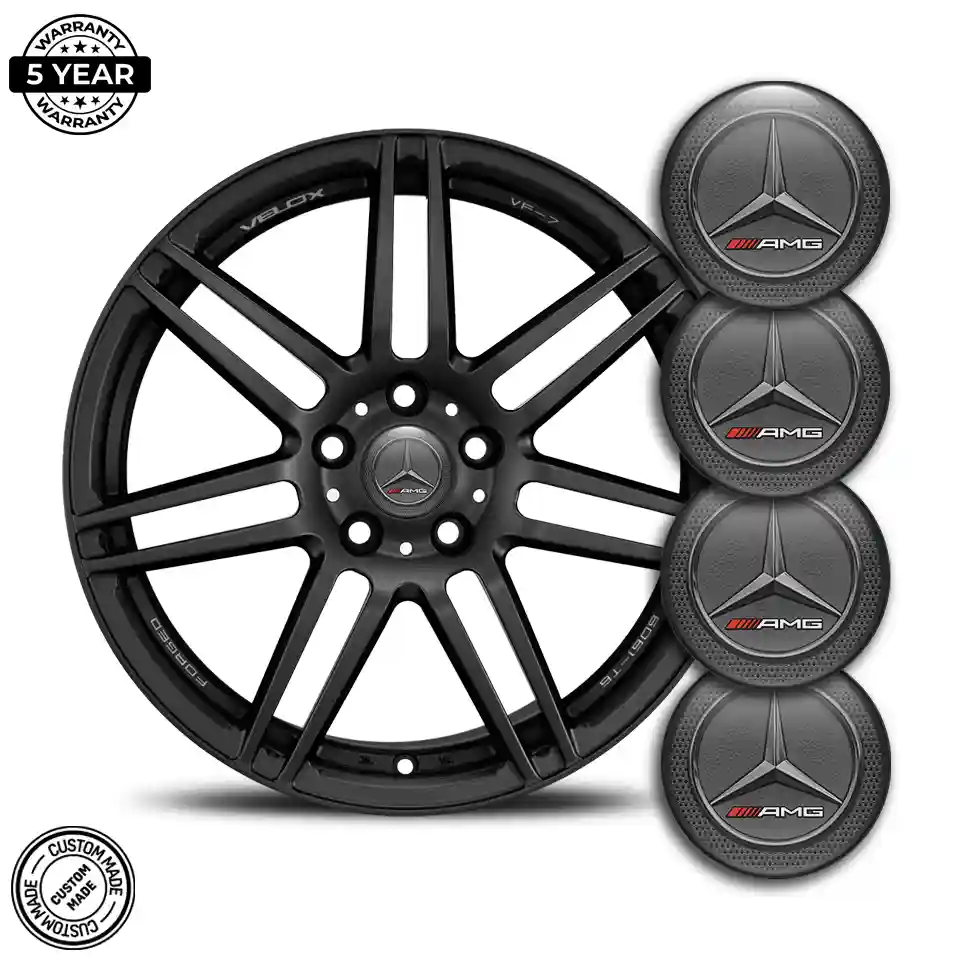 Mercedes AMG Domed Emblem Self-Adhesive Stylish Design