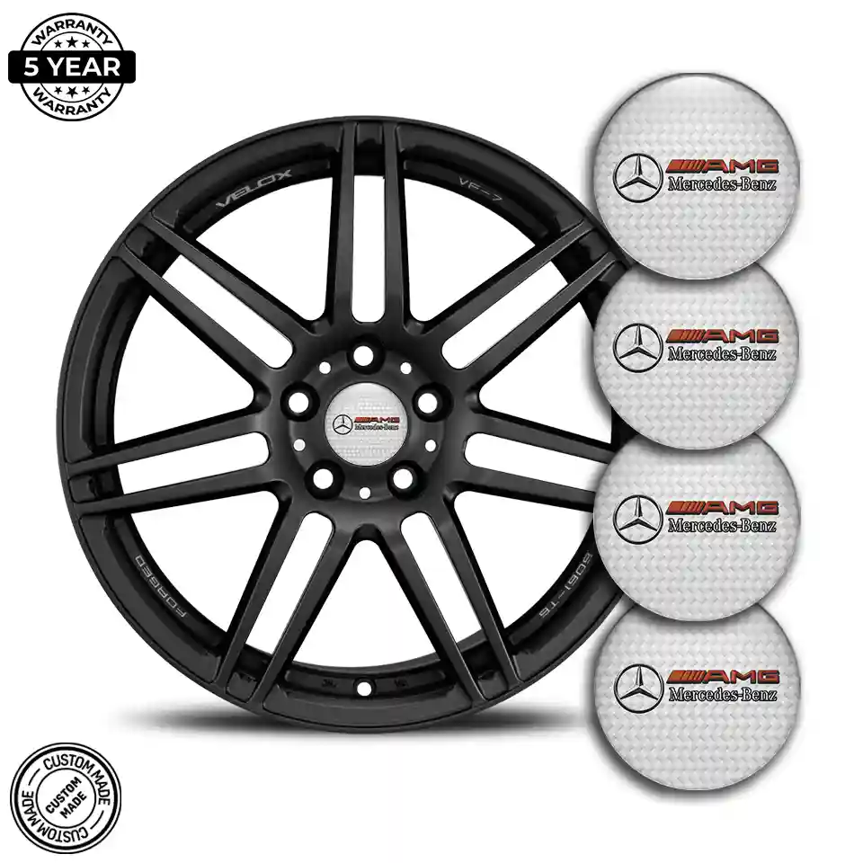 Mercedes AMG Domed Emblem Self-Adhesive Tuning Car