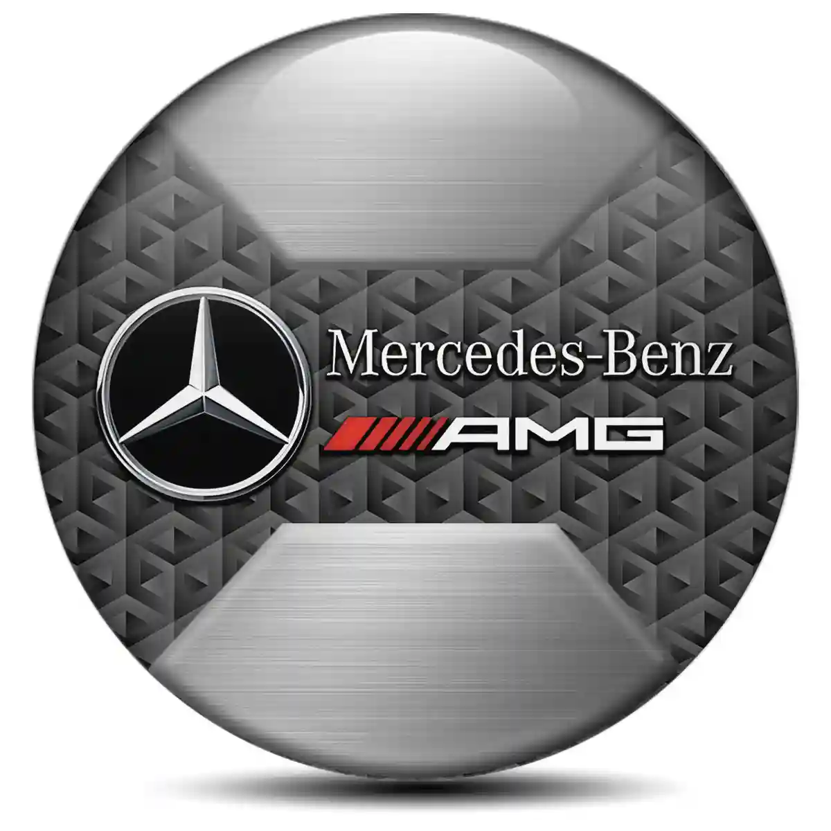 Mercedes AMG Domed Emblem Tuning Car