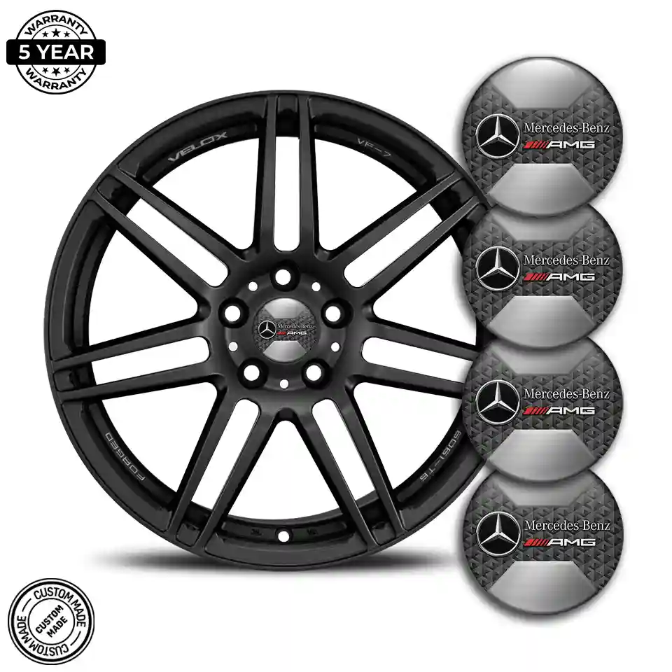Mercedes AMG Domed Emblem Tuning Car