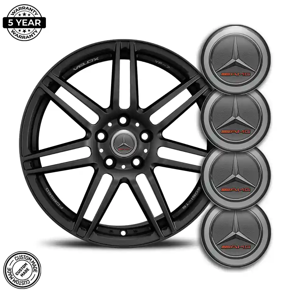 Mercedes AMG Domed Sticker Self-Adhesive Interior Design