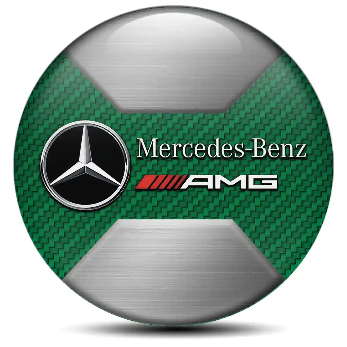 Mercedes AMG Domed Sticker Self-Adhesive Luxury Edition