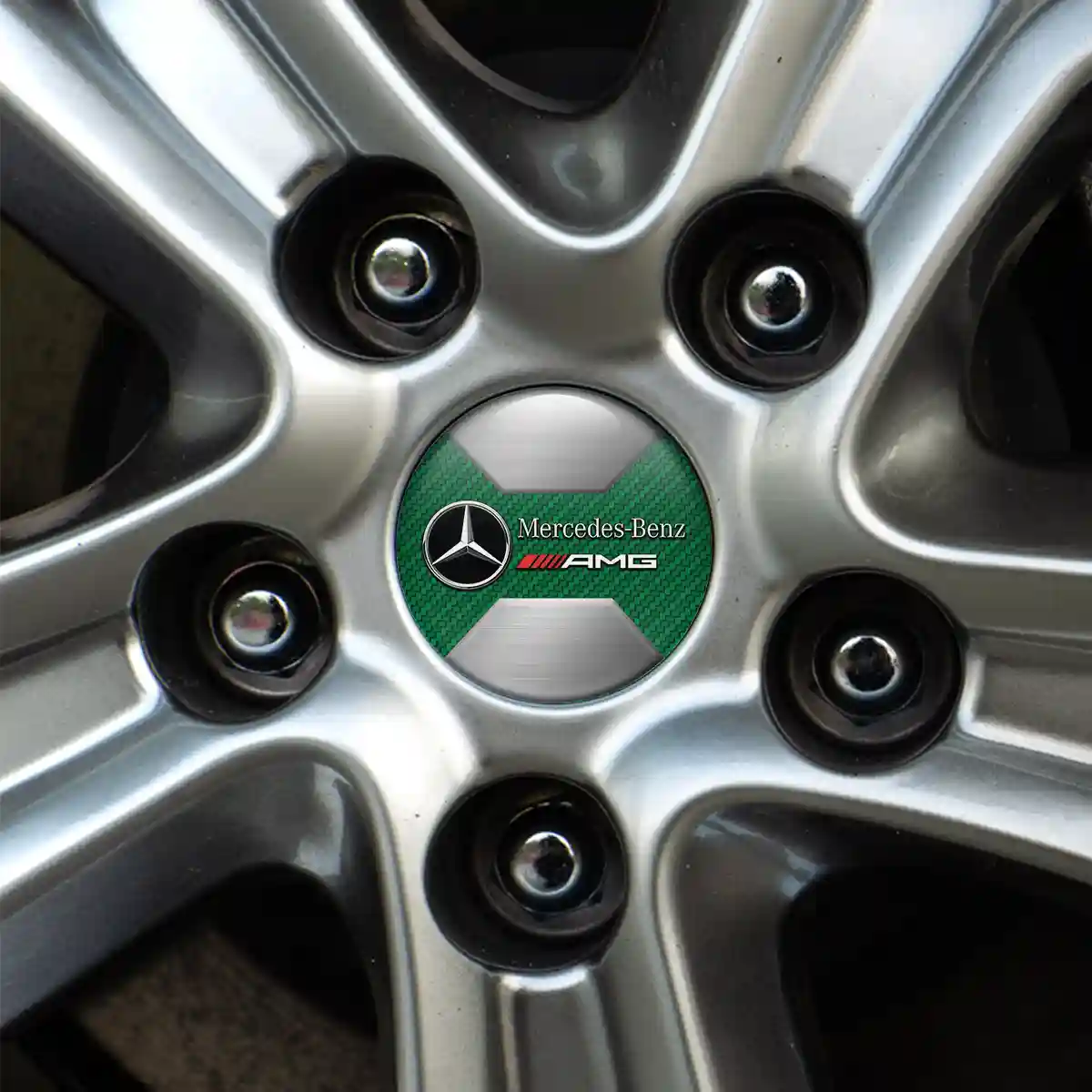 Mercedes AMG Domed Sticker Self-Adhesive Luxury Edition