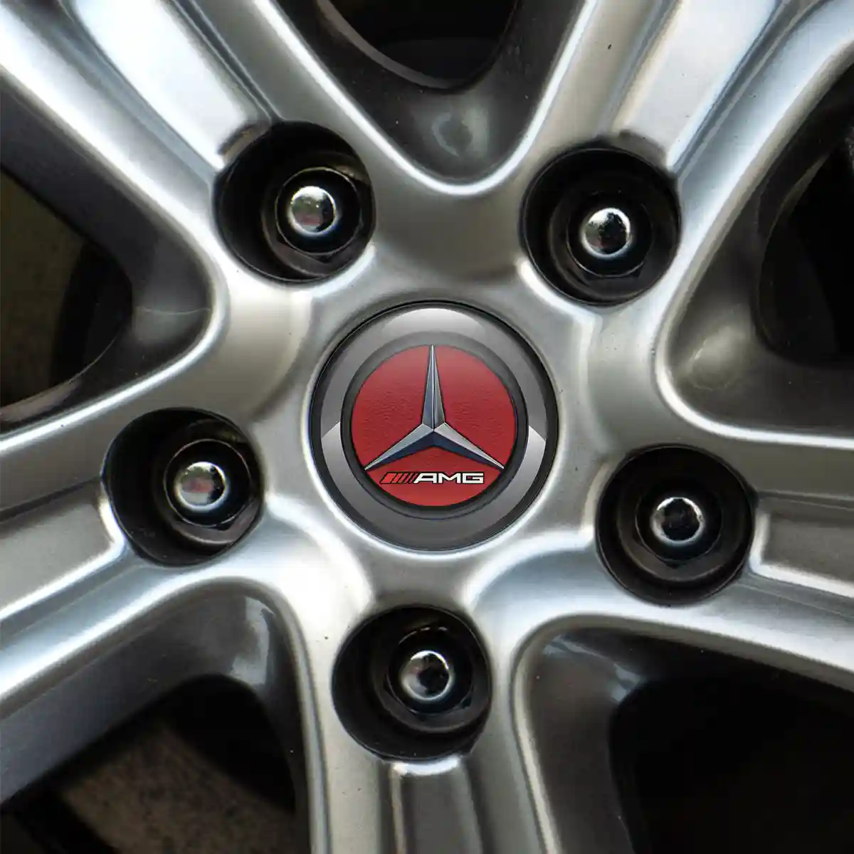 Mercedes AMG Domed Sticker Self-Adhesive Premium Quality