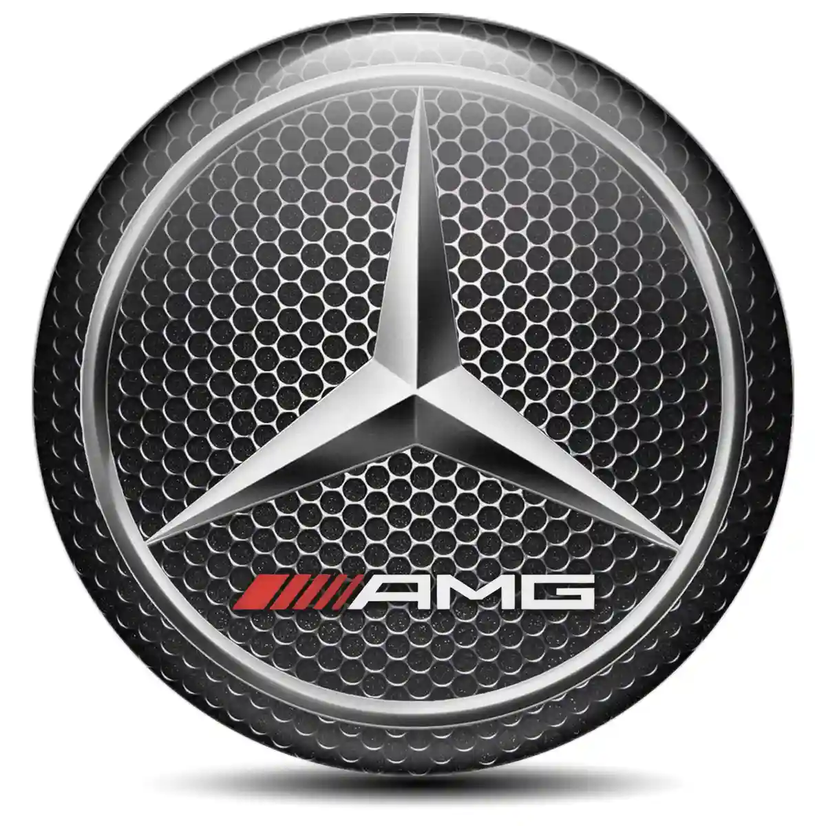 Mercedes AMG Domed Sticker Self-Adhesive Premium Resin