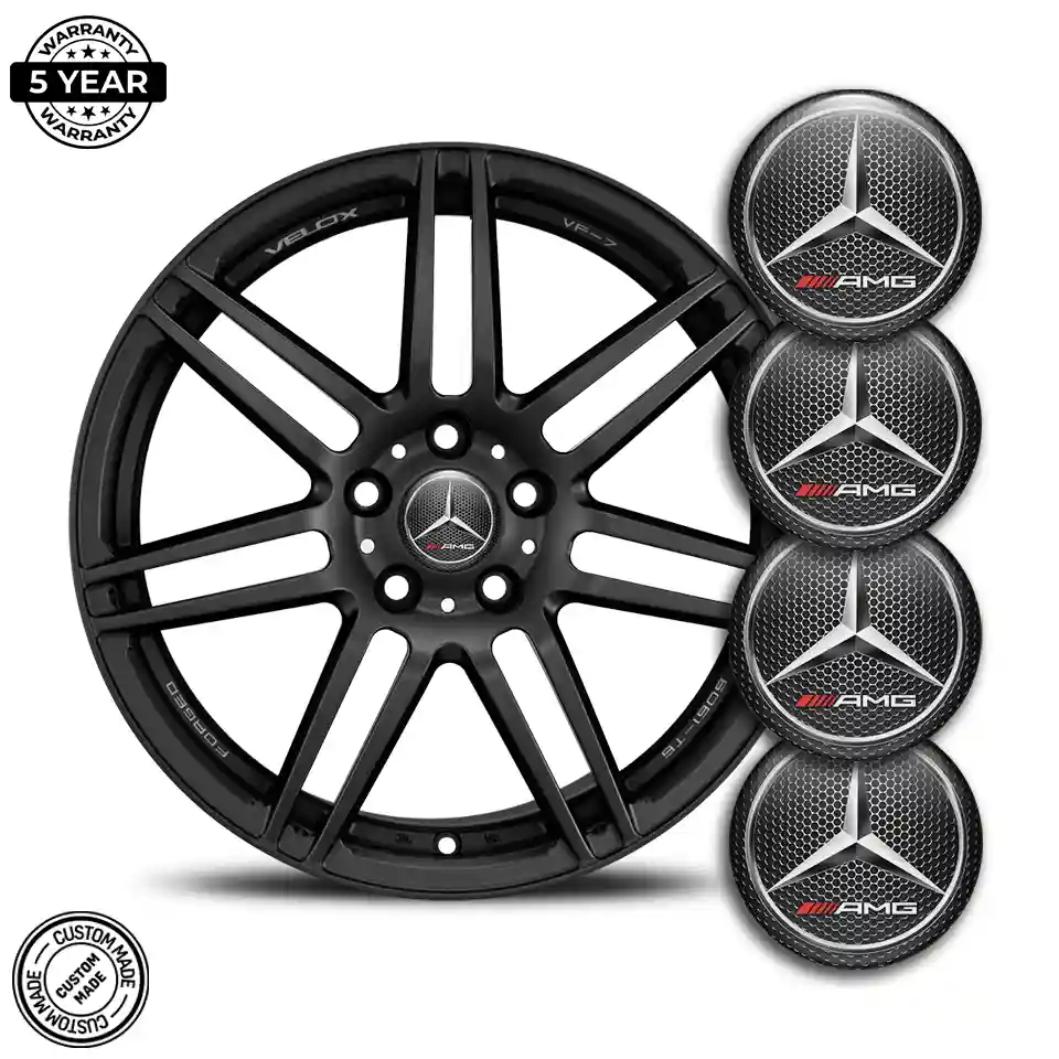 Mercedes AMG Domed Sticker Self-Adhesive Premium Resin
