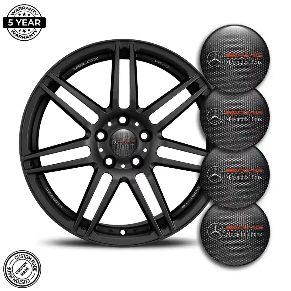 Mercedes AMG Domed Sticker Self-Adhesive Tuning Car