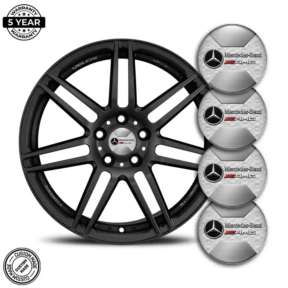 Mercedes AMG Emblem Badge Self-Adhesive Premium Resin