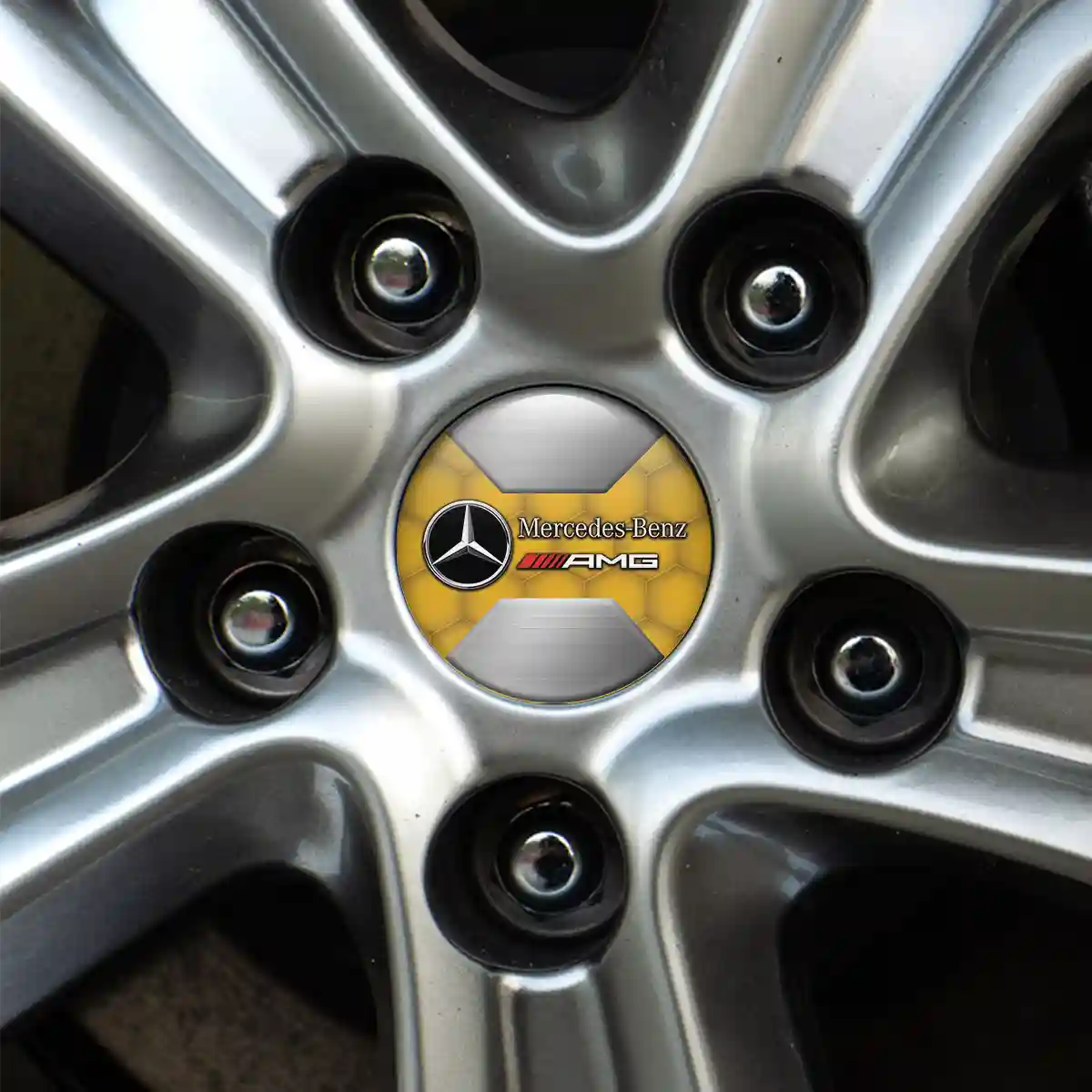 Mercedes AMG Emblem Badge Self-Adhesive Stylish Design