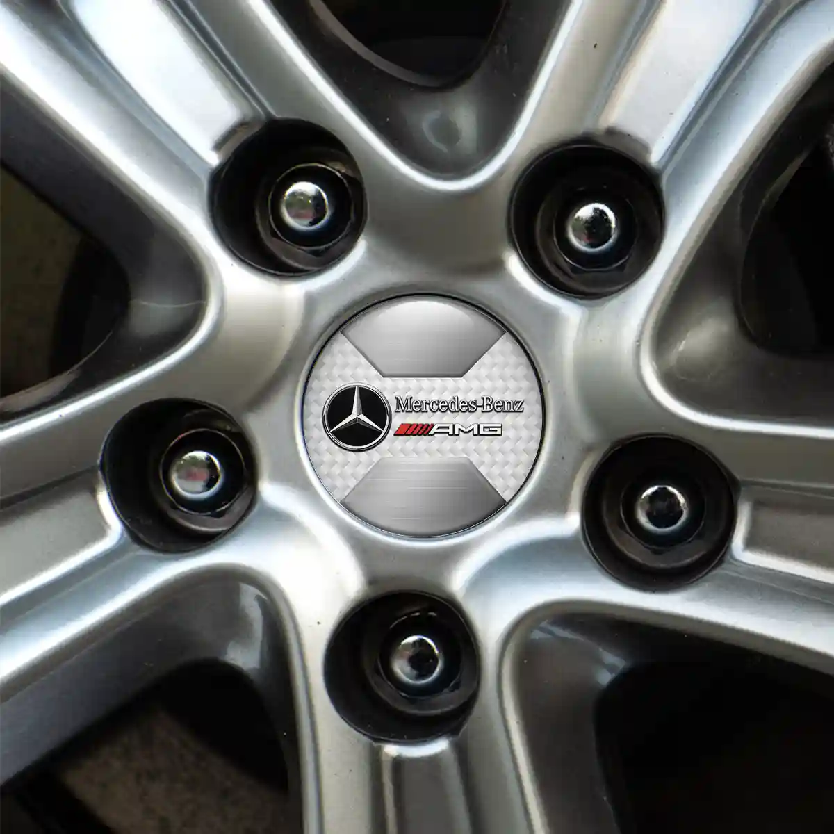 Mercedes AMG Emblem Badge Self-Adhesive Tuning Car