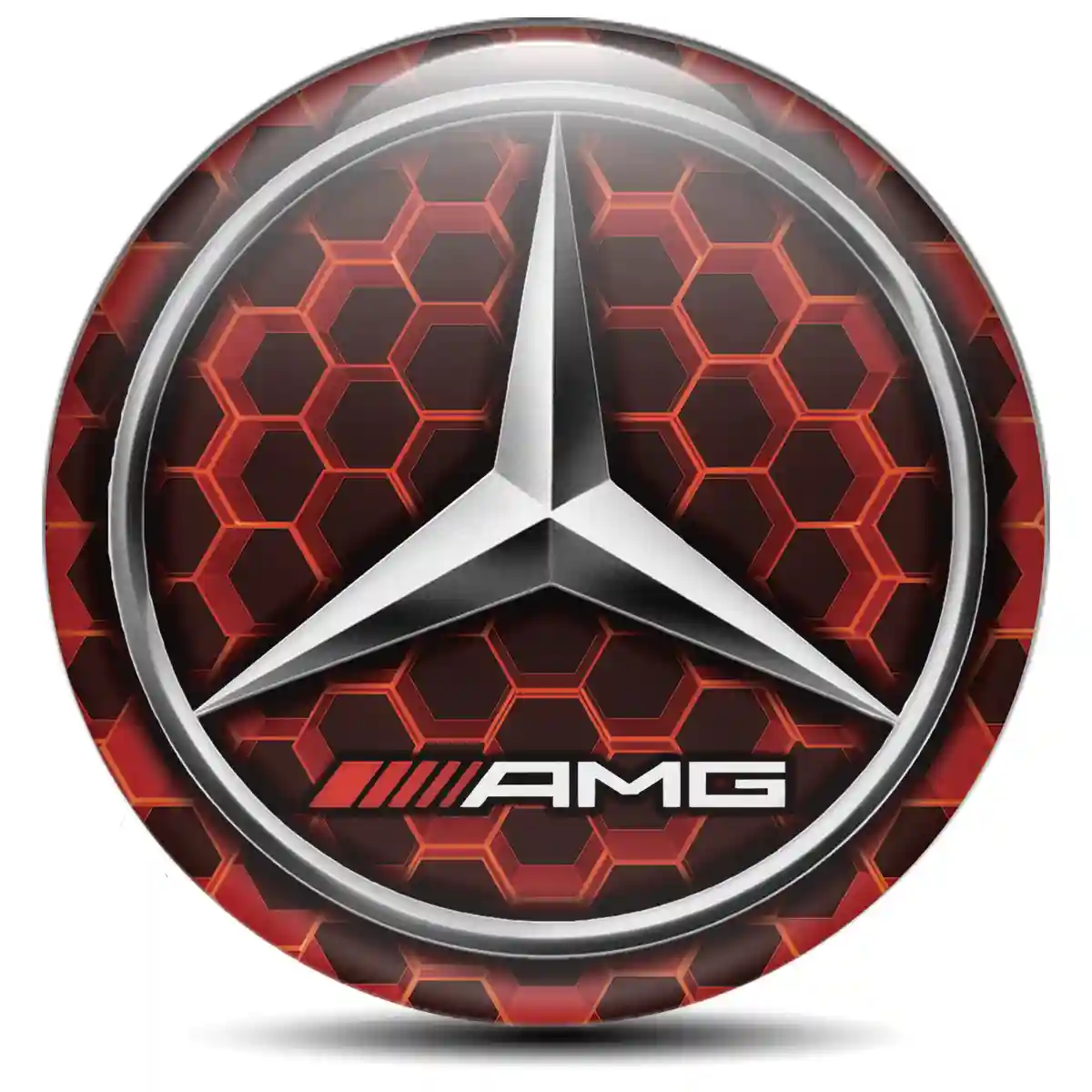 Mercedes AMG Emblem Center Hub Cap Self-Adhesive Stylish Design