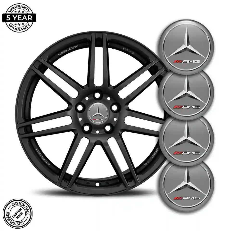 Mercedes AMG Emblem Center Hub Cap Self-Adhesive Tuning Car