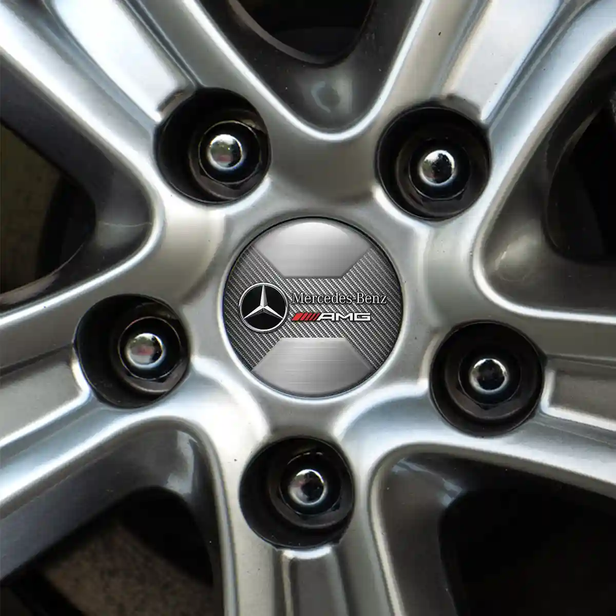 Mercedes AMG Emblem Center Hup Cap Branded Edition