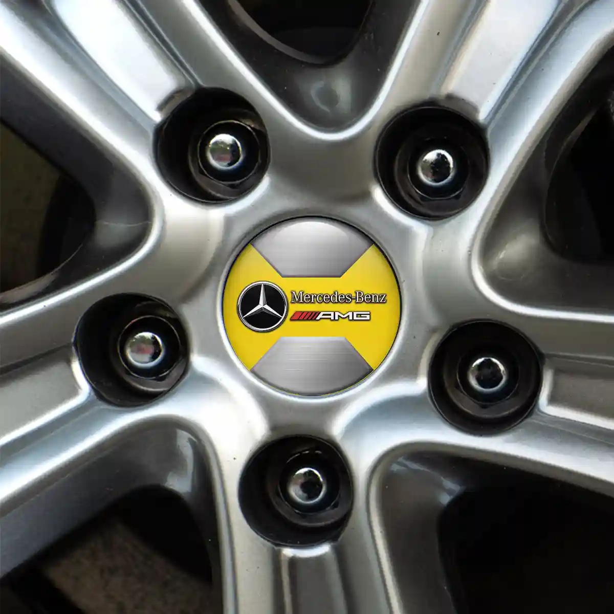 Mercedes AMG Emblem Center Hup Cap Premium Resin