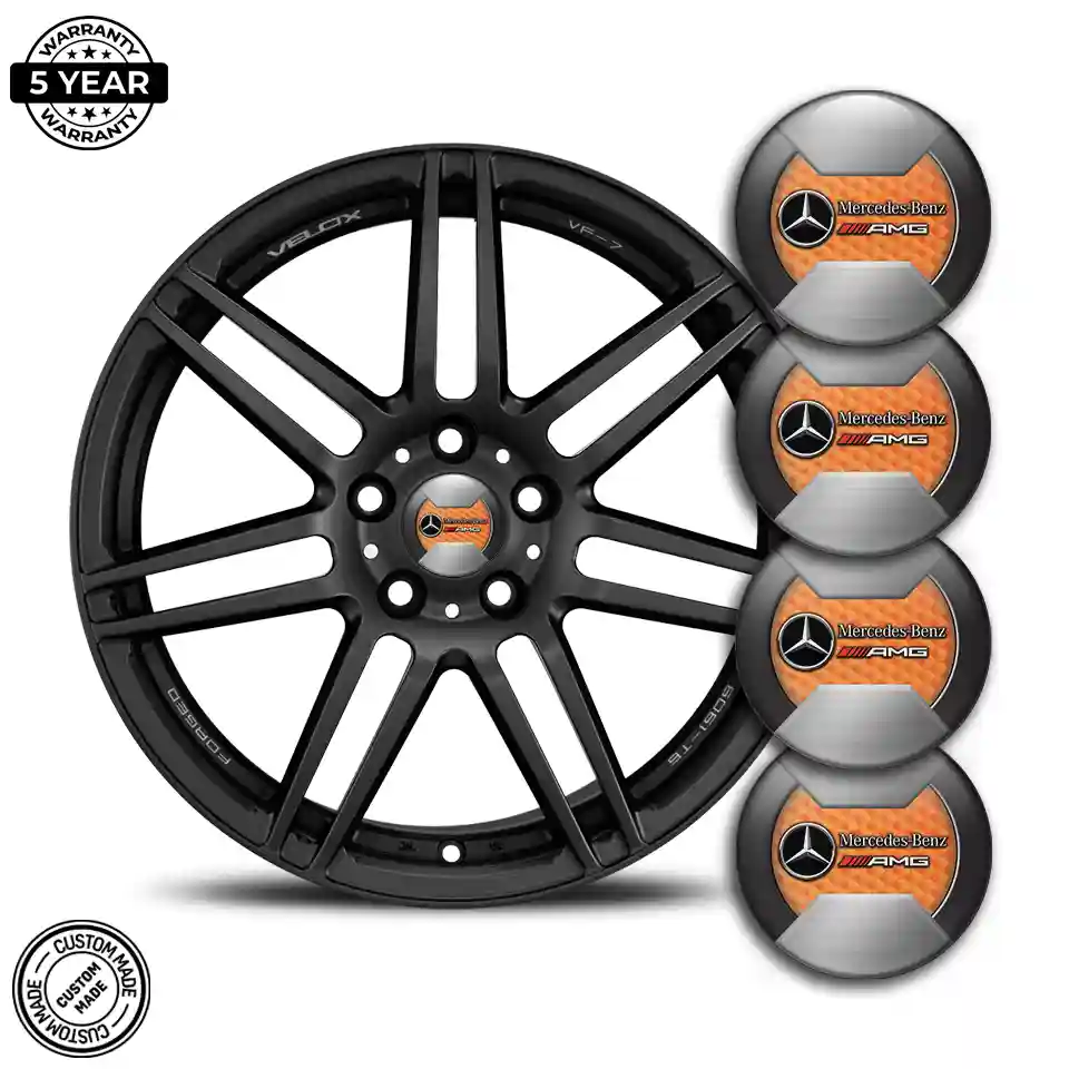 Mercedes AMG Emblem Epoxy Self-Adhesive Premium Quality