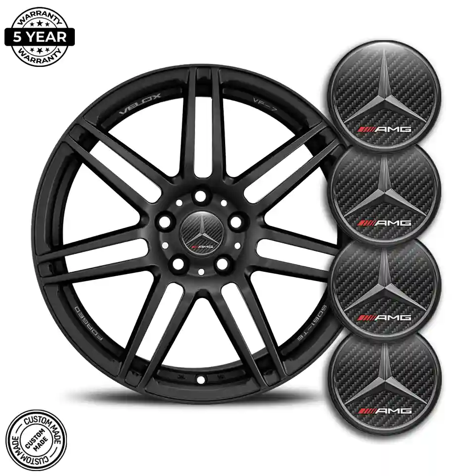Mercedes AMG Emblem Epoxy Self-Adhesive Premium Resin