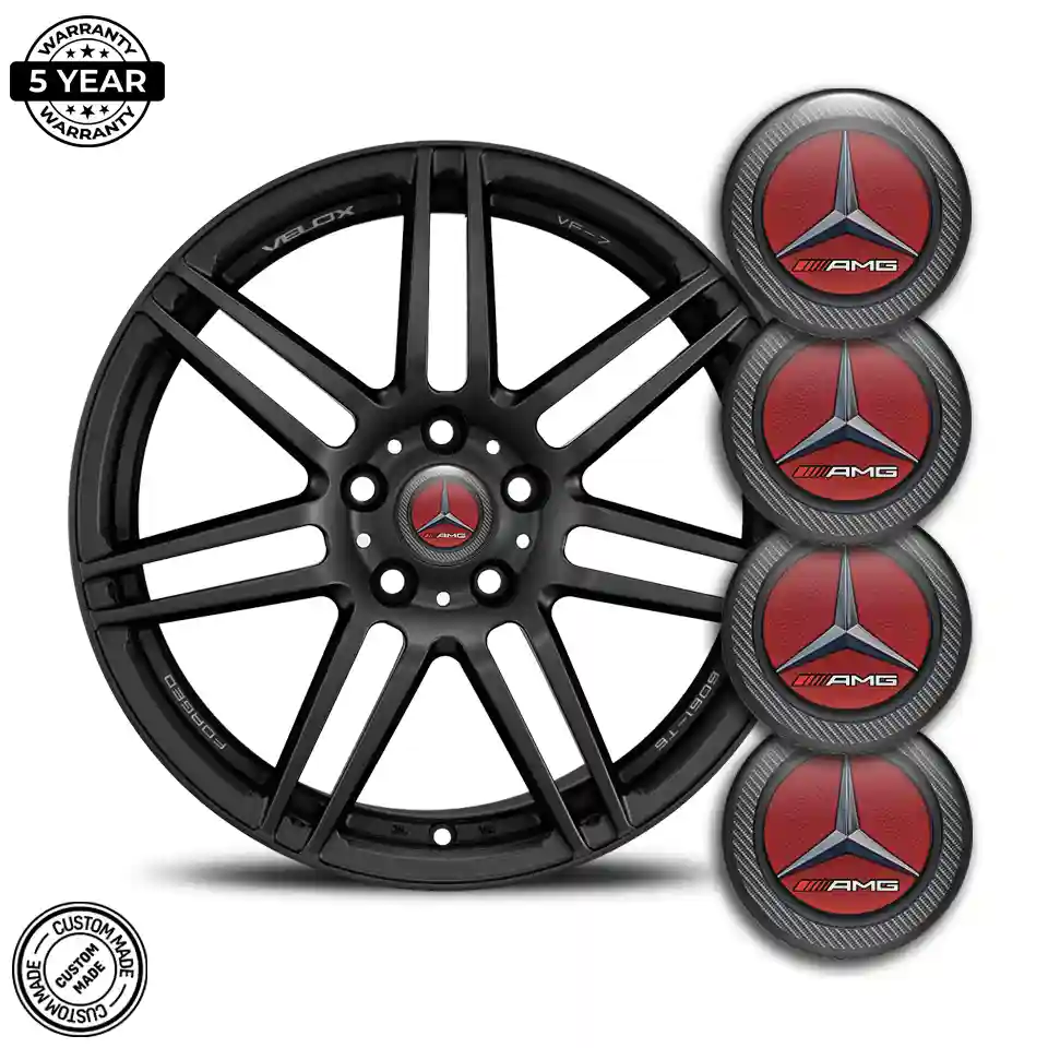 Mercedes AMG Emblem Wheel Center Caps Interior Design